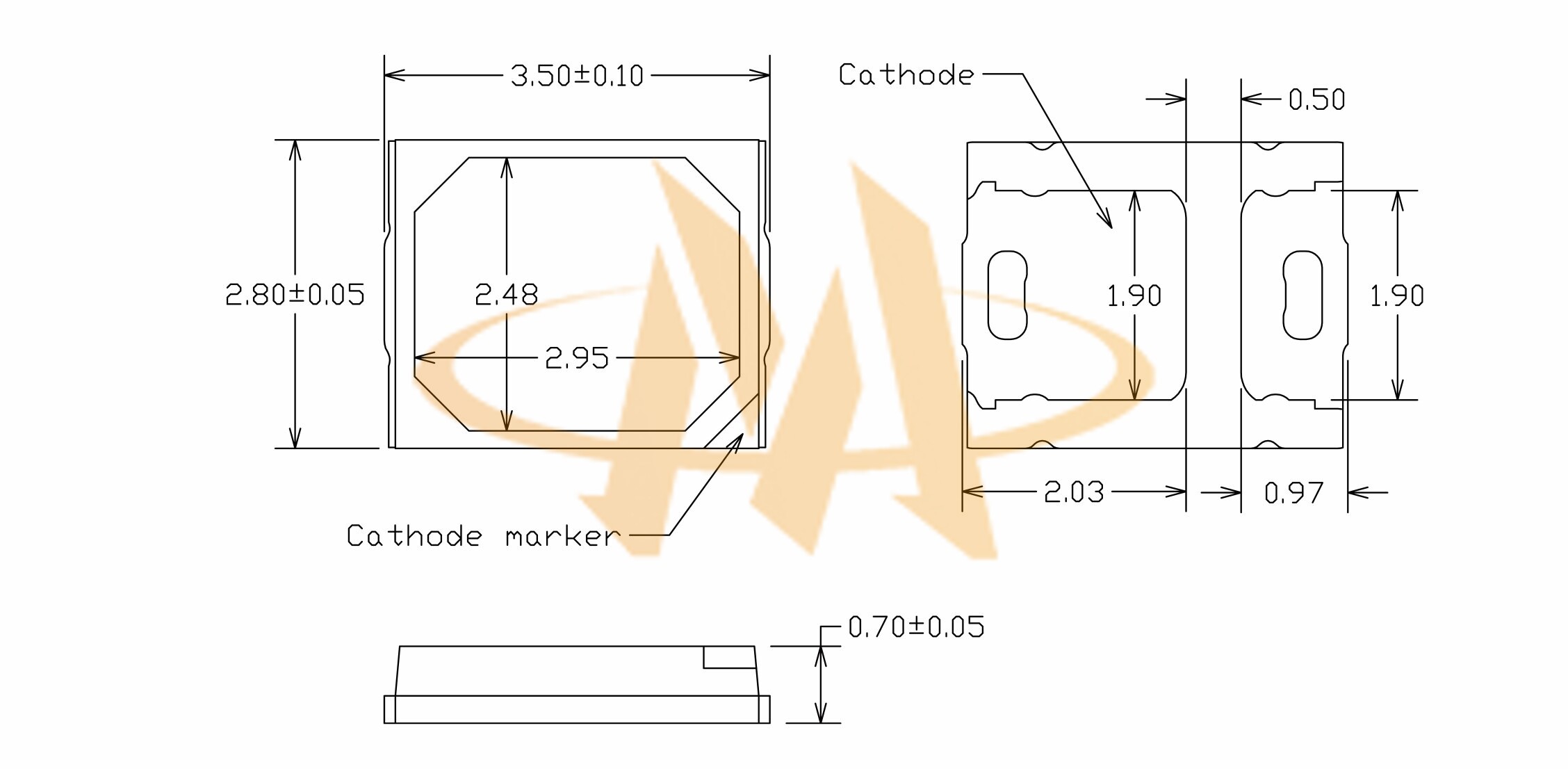 150mA 0.5W SMD 2835 LED | LED COMPONENTS