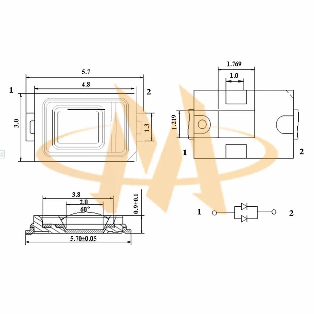 smd_led_5730_mechanical_dimensions SMD LED 5730 Mechanical Dimensions